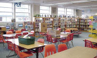 Library at Denali School, taken October, 2002